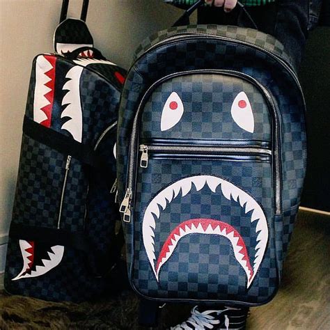 bape shark backpack louis vuitton|cheap Louis Vuitton backpack.